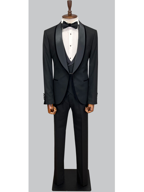 SUIT SARTORIA BLACK TUXEDO 5618