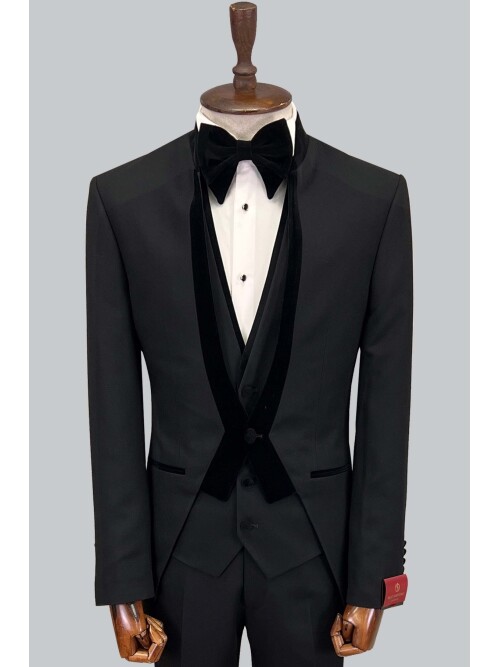 SUIT SARTORIA BLACK TUXEDO 5452