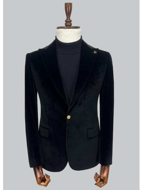 SUIT SARTORIA BLACK VELVET JACKET 4573