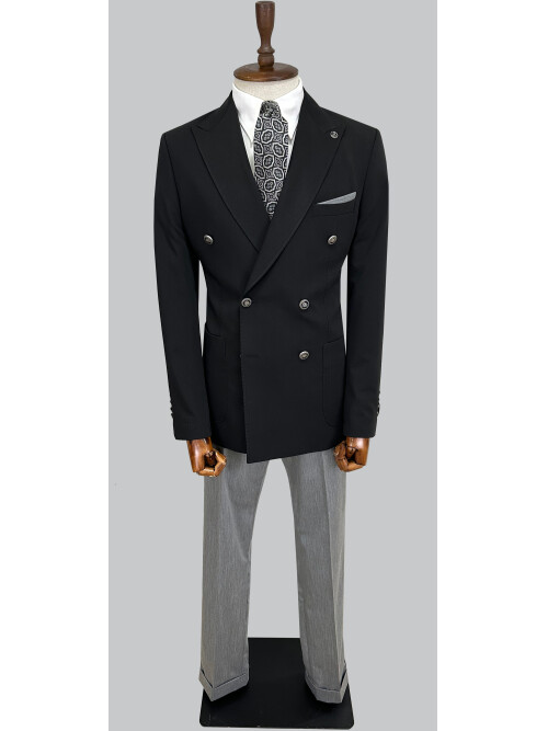 SUIT SARTORIA SİYAH KOMBİNLİ KRUVAZE TAKIM 2001/22