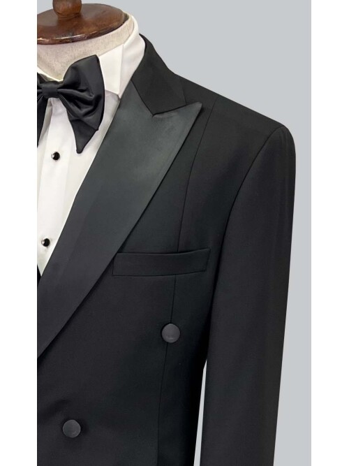 SUIT SARTORIA SİYAH KRUVAZE DAMATLIK 5651