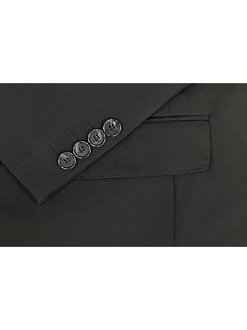 SUIT SARTORIA DOUBLE BREASTED BLACK SUIT 2957