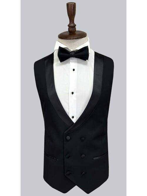 SUIT SARTORIA SİYAH MONO YAKA DAMATLIK 5593