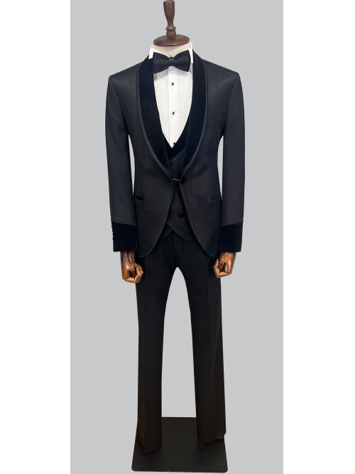 SUIT SARTORIA BLACK TUXEDO 5660