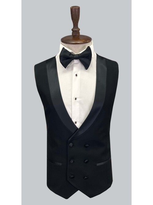 SUIT SARTORIA SİYAH ŞAL YAKA DAMATLIK SİYAH 5397