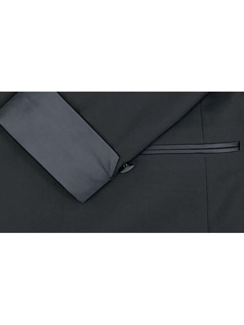 SUIT SARTORIA BLACK SHAWL LAPEL TUXEDO 5642