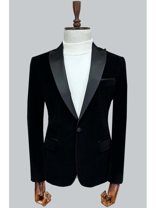 SUIT SARTORIA BLACK VELVET BLAZER 4584