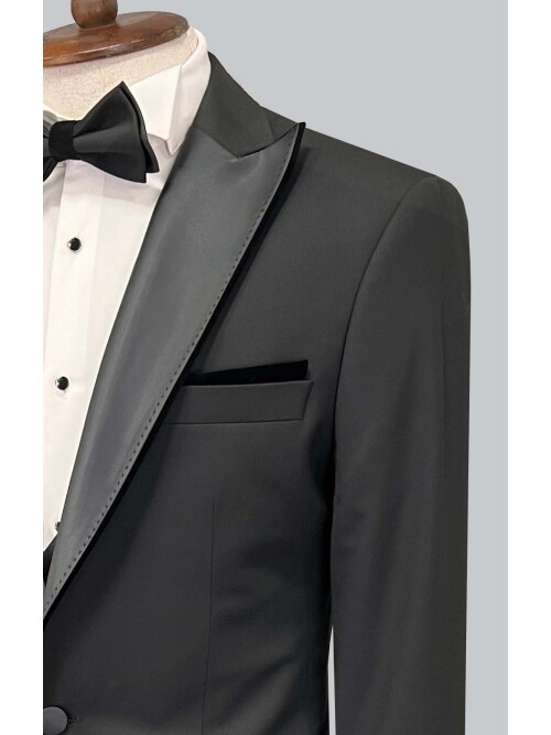 SUIT SARTORIA BLACK TUXEDO 5071