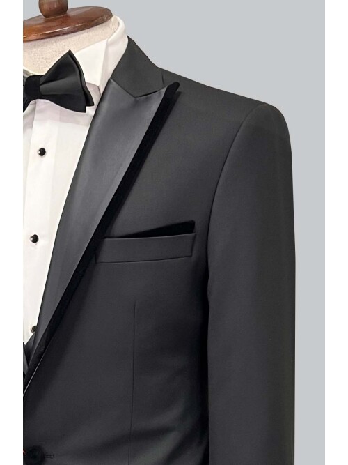 SUIT SARTORIA BLACK TUXEDO 5071