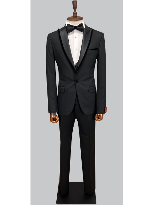 SUIT SARTORIA BLACK TUXEDO 5071