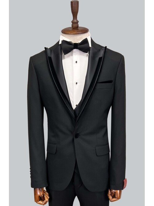 SUIT SARTORIA BLACK TUXEDO 5071