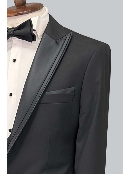 SUIT SARTORIA BLACK TUXEDO 5071