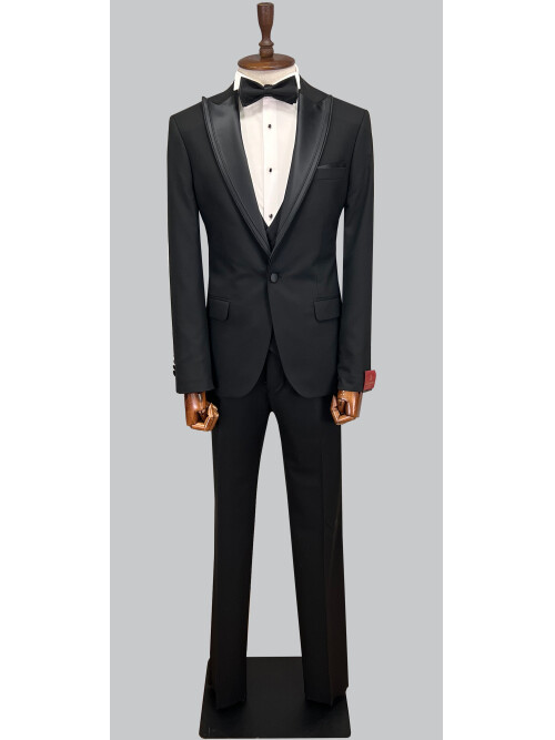 SUIT SARTORIA BLACK TUXEDO 5071