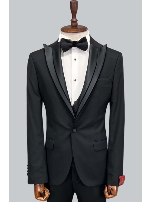 SUIT SARTORIA BLACK TUXEDO 5071