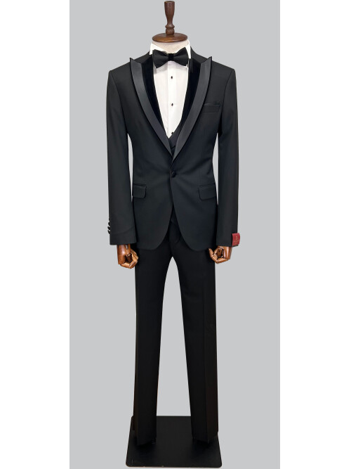 SUIT SARTORIA BLACK TUXEDO 5072