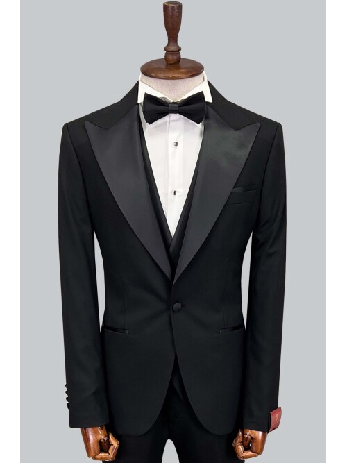 SUIT SARTORIA BLACK TUXEDO 5649