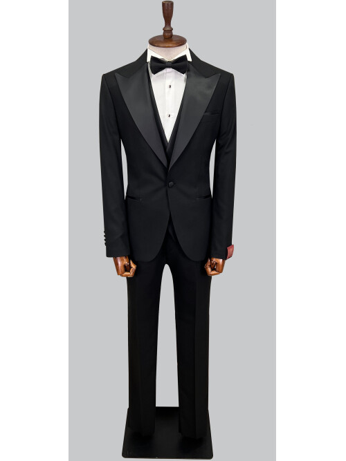 SUIT SARTORIA BLACK TUXEDO 5649