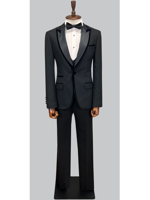 SUIT SARTORIA BLACK TUXEDO 5659