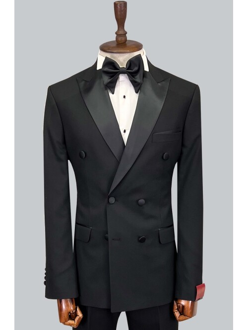 SUIT SARTORIA BLACK TUXEDO 5652