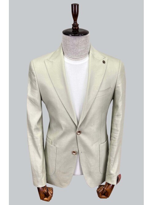 SUIT SARTORIA LINEN GREEN JACKET 4283