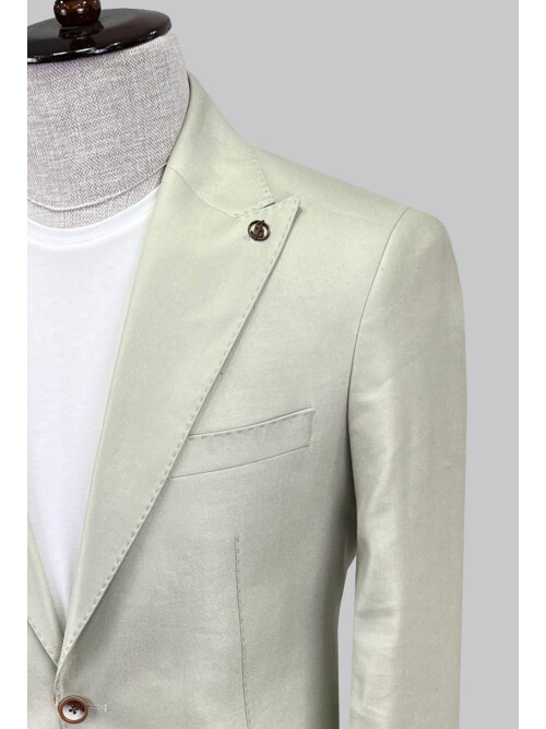 SUIT SARTORIA LINEN GREEN JACKET 4283