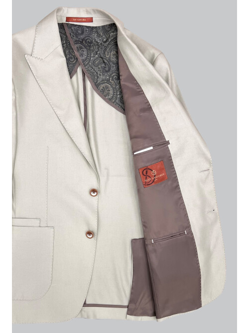 SUIT SARTORIA LINEN GREEN JACKET 4283