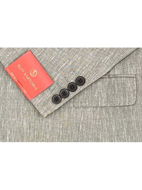 SUIT SARTORIA LINEN GREEN JACKET 4372