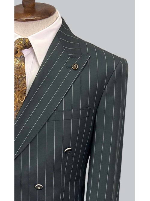 SUIT SARTORIA GREEN DOUBLE BREASTED SUIT 2884