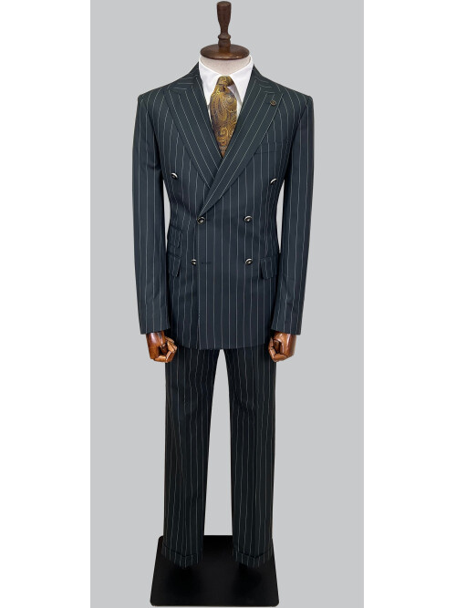 SUIT SARTORIA GREEN DOUBLE BREASTED SUIT 2884