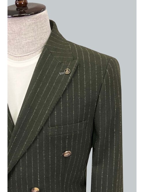 SUIT SARTORIA GREEN DOUBLE BREASTED JACKET 4321