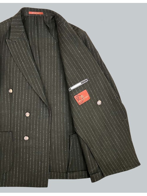 SUIT SARTORIA GREEN DOUBLE BREASTED JACKET 4321