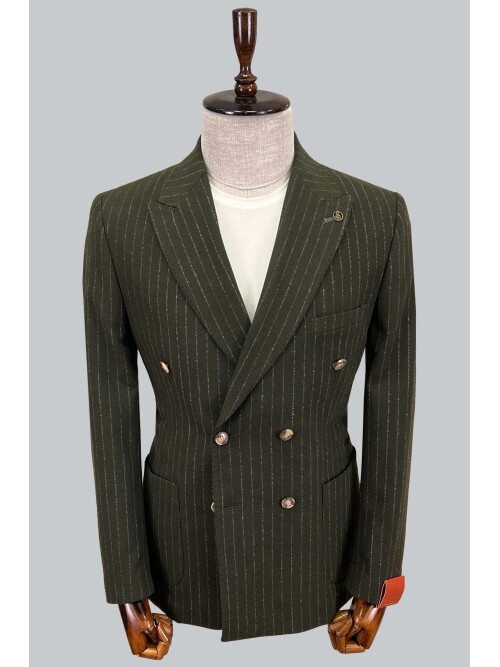 SUIT SARTORIA GREEN DOUBLE BREASTED JACKET 4321