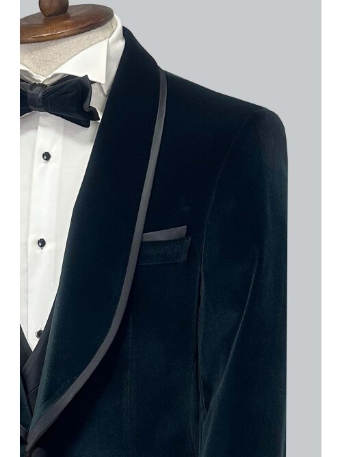 SUIT SARTORIA GREEN VELVET TUXEDO 5662