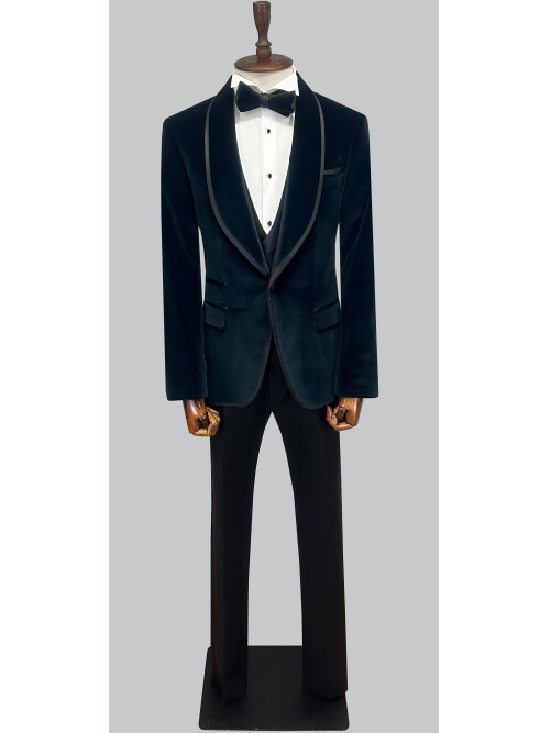 SUIT SARTORIA GREEN VELVET TUXEDO 5662