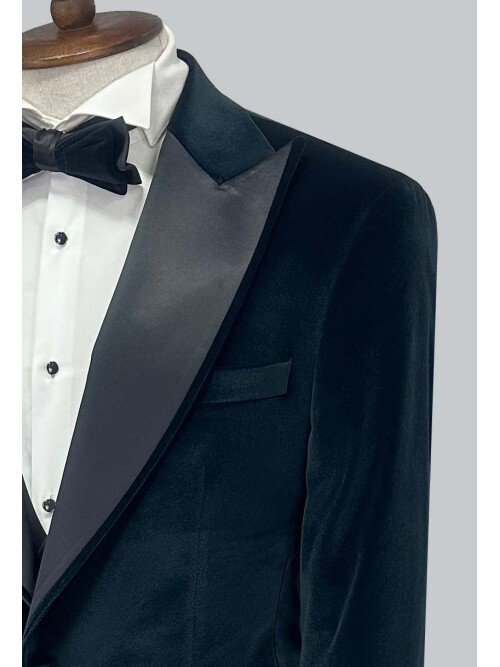 SUIT SARTORIA GREEN VELVET TUXEDO 5661