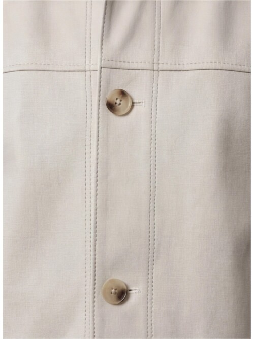 Açık Bej Gömlek Yaka Spor Takım Elbise