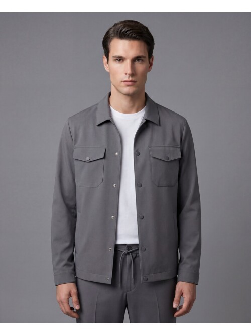 Grey Men’s Sport Performance Set with Safari Pockets