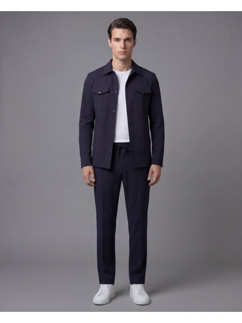 Lacivert Safari Cepli Spor Erkek Takım – Comfort Fit Performans Model