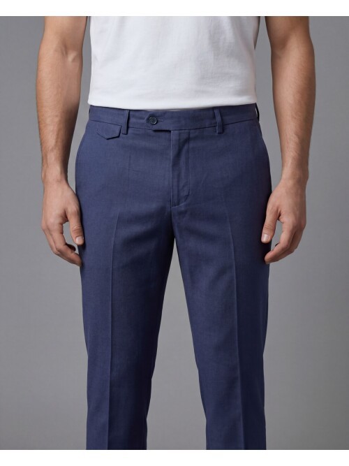 Mavi Comfort Fit Mono Yaka Torba Cep Takım Elbise