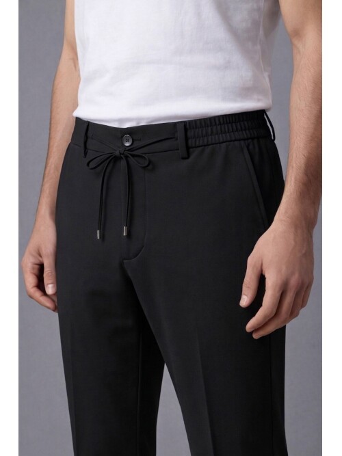 Black Safari Pocket Mens Sports Suit – Comfort Fit Performance Model