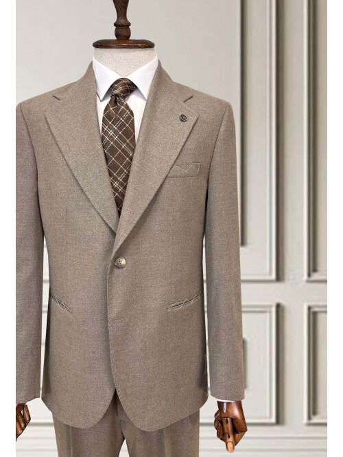 SUIT SARTORIA AÇIK KAHVERENGİ YÜNLÜ TAKIM 252155