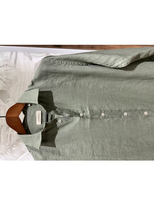 SUIT SARTORIA AÇIK YEŞİL KETEN GÖMLEK 6109