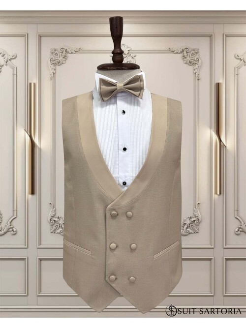 SUIT SARTORIA BEJ ÇIKMA YAKA ŞAL DAMATLIK 5072