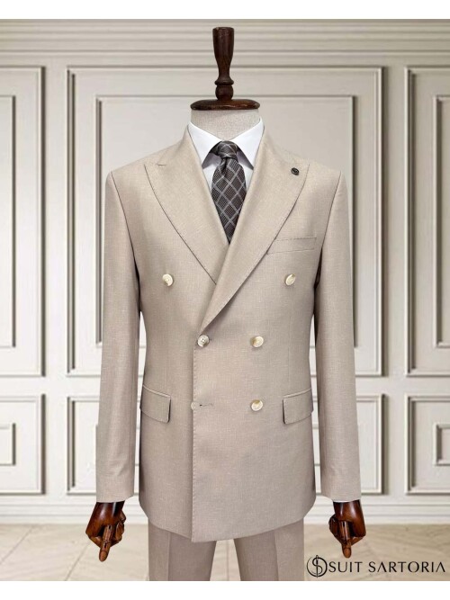 SUIT SARTORIA BEJ KRUVAZE TAKIM 252071