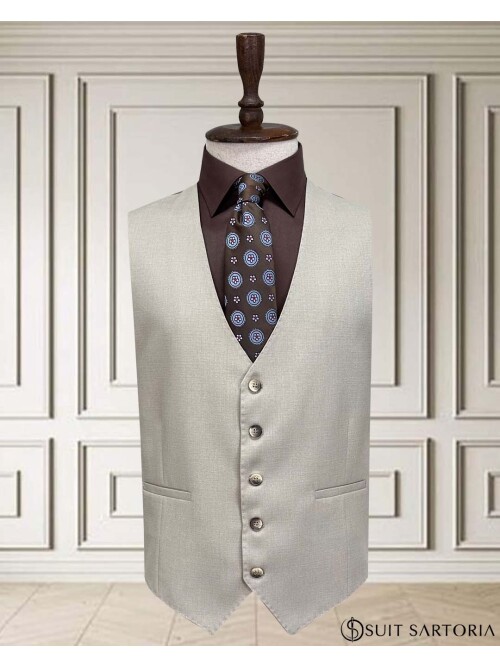 SUIT SARTORIA BEJ YELEKLİ TAKIM ELBİSE 252014