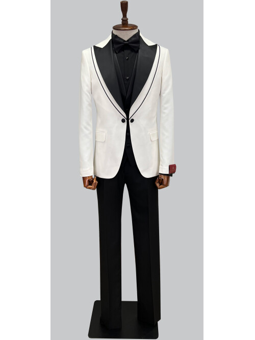 SUIT SARTORIA BEYAZ DAMATLIK 5615