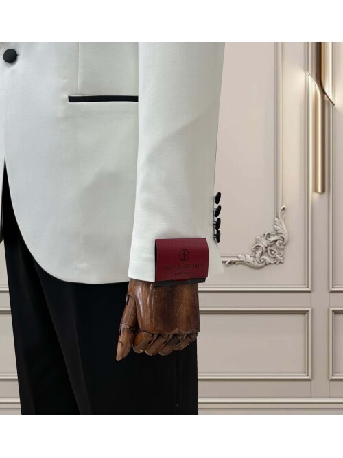 SUIT SARTORIA BEYAZ ŞAL YAKA DAMATLIK 5397