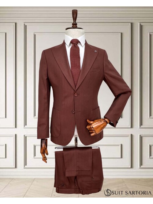 SUIT SARTORIA BORDO TAKIM ELBİSE 252012