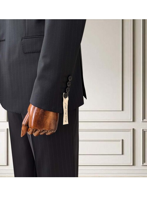 SUIT SARTORIA ÇİZGİLİ FÜME YÜNLÜ TAKIM 252076