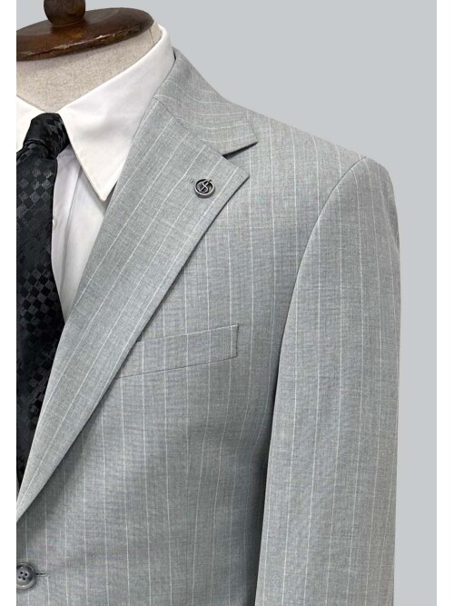 SUIT SARTORIA ÇİZGİLİ GRİ TAKIM ELBİSE 2002/50